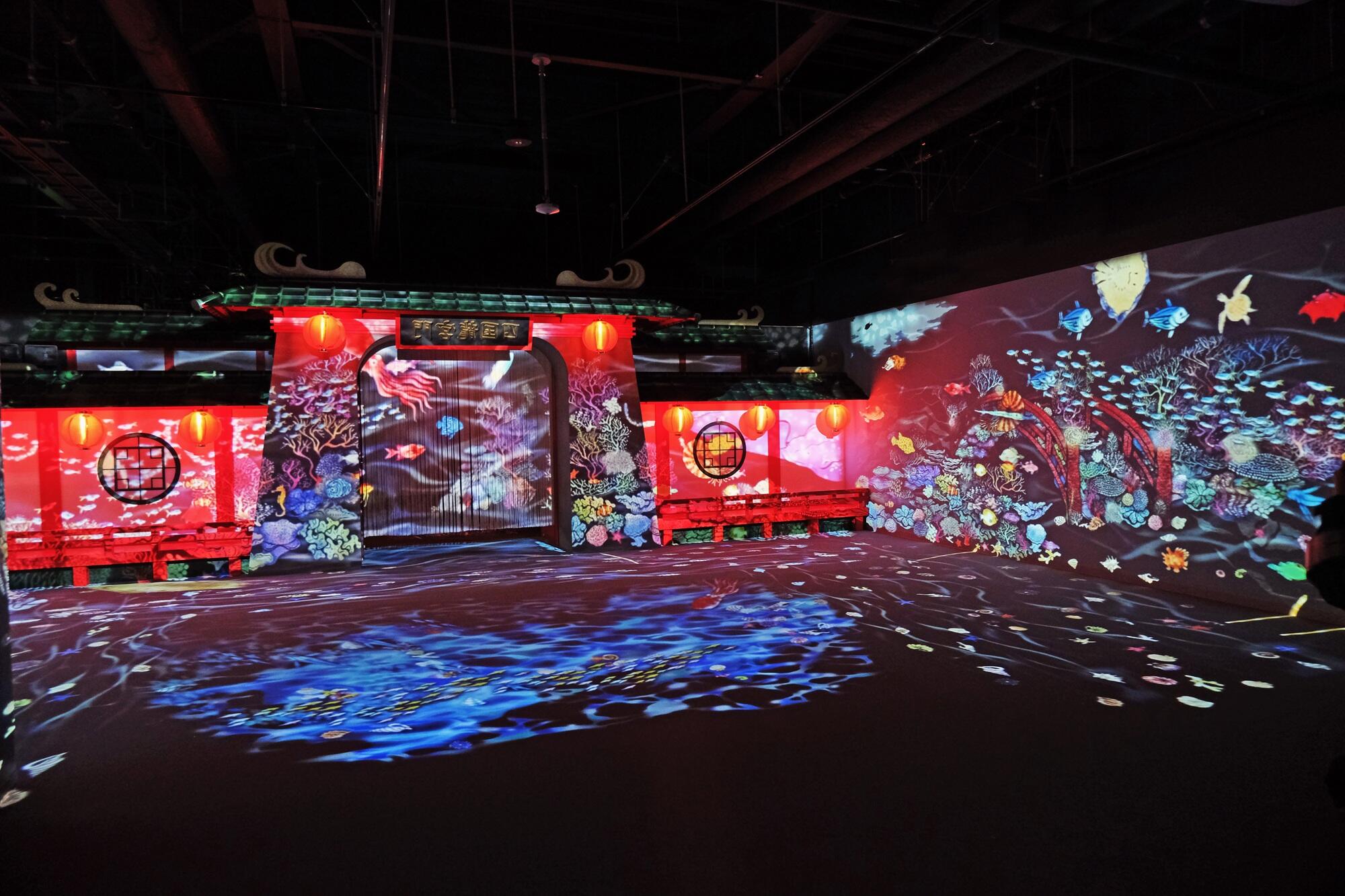 龍宮の景 — 四国水族館で体感する龍宮伝説をモチーフにした光と映像の水中演出